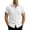 Mens Shirts White, variant on Business Casual Mens Shirts Crochet Stitch Button Down Short Sleeve Wedding Golf Tees Tops Dad Gifts