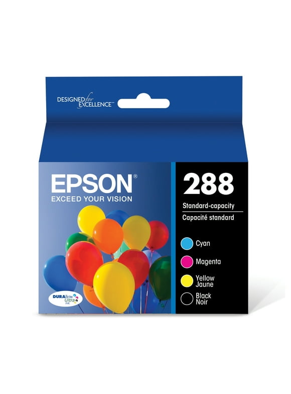 EPSON 288 DURABrite Ultra Ink Standard Capacity Black & Color Cartridge Combo Pack (T288120-BCS) Works with Expression XP-330, XP-430, XP-434, XP-340, XP-440, XP-446