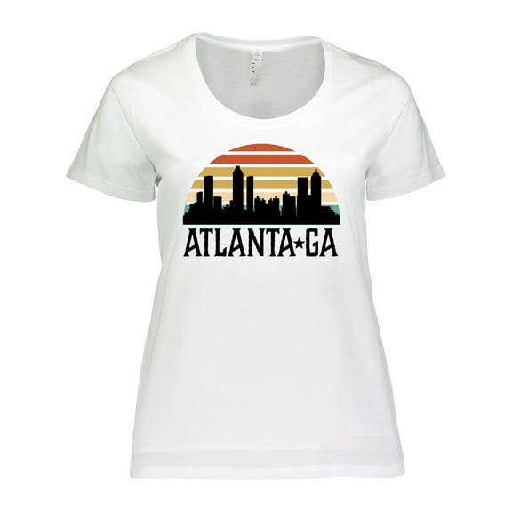 Inktastic Atlanta Georgia Skyline Vintage Women's Plus Size T-Shirt