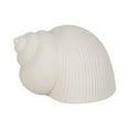 thumbnail image 6 of Decorative Ceramic Bonnet Seasheel Figurine for Home Decor - Coastal Sculpture for Living Room, Bathroom, and Office Styling - Ornament for Shelf and Coffee Table Display - 4", White, 6 of 13
