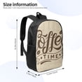 thumbnail image 2 of Pofeuu Coffee Time (2) Print Travel Laptop Backpack, 17 inch Business Flight Carry on Backpack, Computer Backpack for Men Women,College School Bag-One Size, 2 of 6