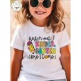 thumbnail image 1 of Girl's T-Shirt, Pencil Pattern, Printed And Watch Out Kindergarten Here I Come With Letters, Soft And Versatile Round Neck, Short Sleeves, 1 of 7