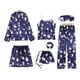 thumbnail image 2 of Conjunto completo de pijamas Qarigey azul para mujer pijama L, 2 of 6