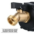 thumbnail image 3 of Adaptador de tanque IBC Uxcell de 275-330 galones, rosca fina de 3/4", válvula de grifo de latón de 2.44", 3 of 7