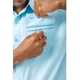 thumbnail image 3 of Realtree Men's Short Sleeve River UPF 50+ Fishing Blue Shirt | Size M, 3 of 9