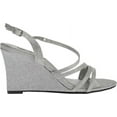 thumbnail image 2 of touch ups women's paige wedge sandal, silver shimmer, 10.5 m us, 2 of 6