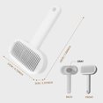 thumbnail image 6 of Pet Dog Grooming Comb Shedding Brush Gentle Hair Removal Tool with Soft Bristles Self Cleaning Puppy Bathing Massage Accessory Comfortable Grip Indoor Outdoor Use, 6 of 6