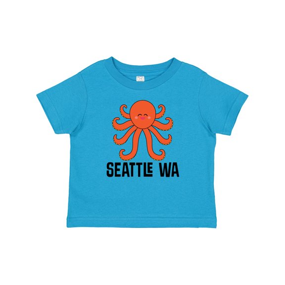 Inktastic Seattle Octopus Washington Vacation Boys or Girls Baby T-Shirt