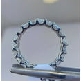 thumbnail image 3 of Sparkle Jewels Radiant Cut Cubic Zirconia Eternity Wedding Band Ring 14K White Gold Finish, 3 of 5