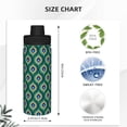 thumbnail image 3 of Cauagu Peacock'S Tail Print 18oz Vacuum Insulated Stainless Steel Water Bottle,Coffee Travel Mug Spill Proof with Lid,Thermos Cup for Keep Hot/Ice Water Drinks, 3 of 7