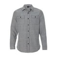 thumbnail image 2 of Burnside Men's Long Sleeve Solid Flannel Shirt, 2 of 3