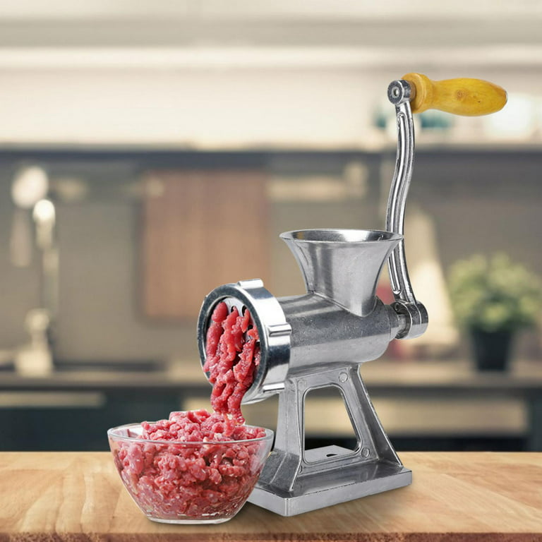 Manual Meat Grinder Sausage Stuffer Filler Hand Crank Mincer Stainless  Steel Meat Processor Grinding Machine Ground Chopper Home Use for Beef Meat  Chicken 