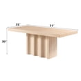 thumbnail image 4 of ACME Inca Dining Table in Travertine Stone, 4 of 6