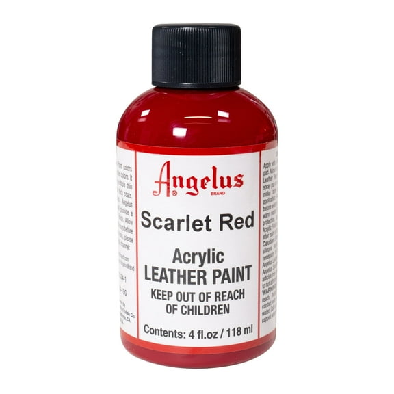 Angelus® Acrylic Leather Paint, 4oz., Scarlet Red