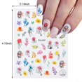 thumbnail image 4 of Flower Nail Art Stickers Decals 3D Self-Adhesive Nail Stickers Nail Art Supplies 8Sheets Flower Butterfly Designs Nail Decals for Nail Art Acrylic Nai, 4 of 4