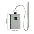 thumbnail image 3 of Xfvqtps New Multifunctional Card Key Chain Brush Mini Wallet Small Card Can be Hung Around the Neck Gray, 3 of 7