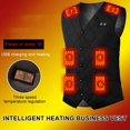 thumbnail image 4 of Chaleco calefactable de 3 velocidades para hombre y mujer, ropa térmica eléctrica con carga USB, para acampar y senderismo, 16 zonas, 4 of 4