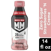 Muscle Milk Genuine Strawberries 'n Crème Flavor Protein Shake, 14 fl oz, 1 Count Bottle