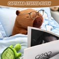 thumbnail image 3 of Juguetes de peluche de capibara, lindo juguete de peluche de capibara, juguete de peluche de capibara de simulación con almohada de tortuga, lindos muñecos de peluche de capibara, 3 of 5