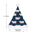 thumbnail image 3 of Haiem Pig 1 Pattern Santa Hat Confortable Velvet Christmas Hat for Christmas Party Favors Fit for Adults Men Women, 3 of 6