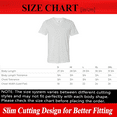 thumbnail image 2 of Bella + Canvas V-Neck Short Sleeve Tee for Men, White Fleck Triblend Shirt, S, 2 of 5