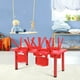 Topbuy Kids Multifonctionnel Table Rectangulaire Enfants Apprendre et Jouer Bureau Rouge – image 3 sur 9