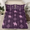 thumbnail image 2 of Feelyou Mystic Aztec Damask Queen Sheet Sets, Rustic Cowgirl Cowboy Bed Set, 4-Piece, 2 of 7