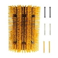thumbnail image 3 of STARTIST Livestock Brush Convenient with Screw Kit Cattle Scratcher for Cow Sheep Elk yellow, 3 of 9