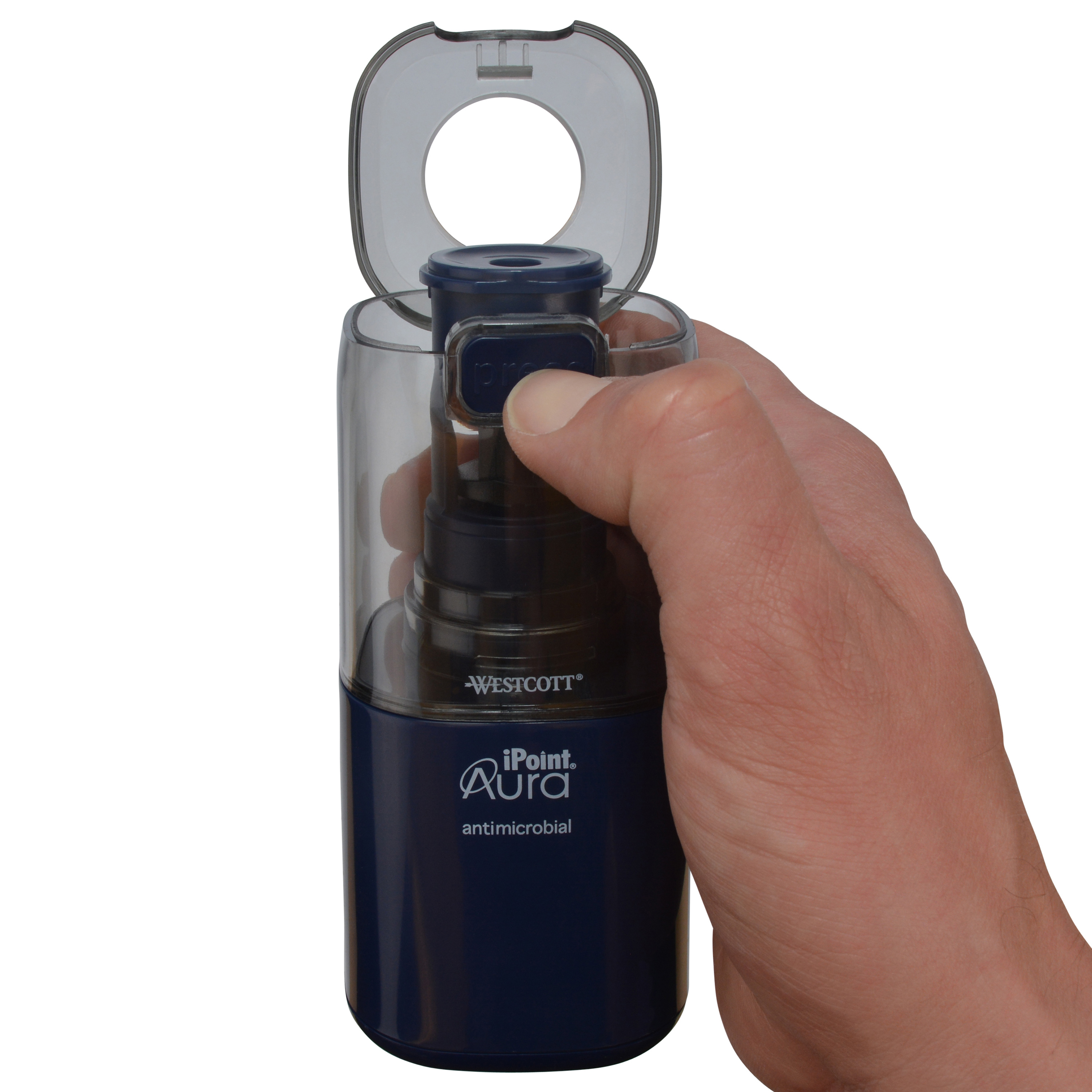 Westcott Aura Battery Pencil Sharpener, Midnight Blue photo 8