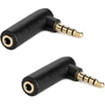 thumbnail image 4 of Headphone Adapter 90 Degree Headphone Jack Adapter 3.5mm Male (black) (2pcs), 4 of 4