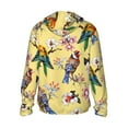 thumbnail image 3 of Uemuo Beautiful Bright Birds And Flowers Pattern Women's Full Zip UPF 50+ Sun Protection Hoodie Jacket Long Sleeve Sun Shirt Hiking Outdoor Performance with Pockets-X-Large, 3 of 9