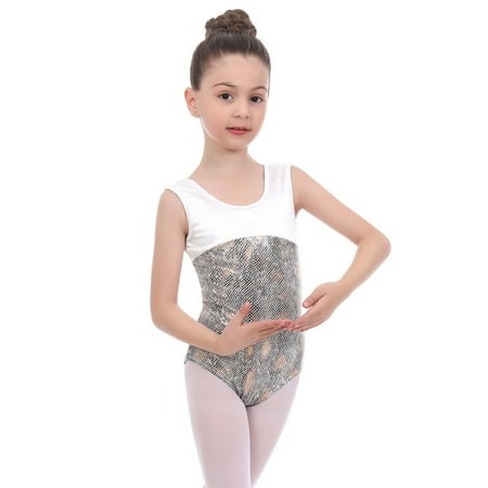 

3-14 Years Kids Girls Gymnastics Leotard Sleeveless Fitness Outfit Unitard Dance Clothing Leotard Bodysuit