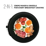 Chefman Electric Crepe Maker & Griddle, Nonstick Grill Pan, 12 Surface, Black