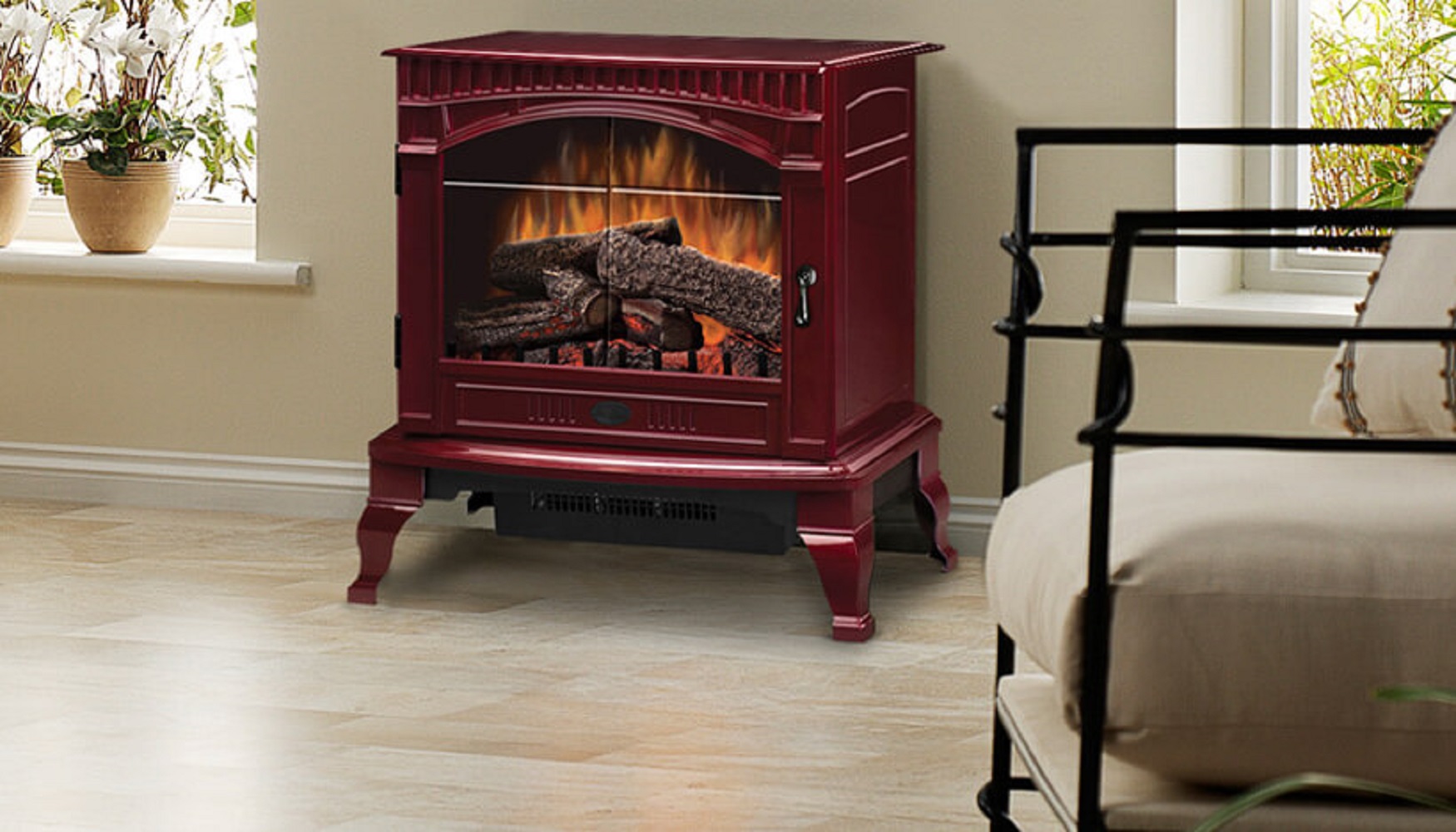 Dimplex Electric Fireplace Stove - Cranberry