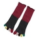 thumbnail image 5 of Calcetines Hasta La Mitad De La Pantorrilla Calcetines De Algodón Cálidos Para Hombres Y Mujeres Rojo Vino Sunnimix Calcetines Five Fingers, 5 of 8