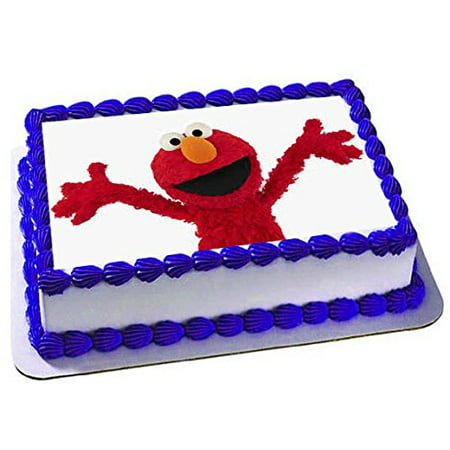 Seseme Street Elmo  Cake Edible 1 4 Sheet Image Topper 