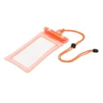 thumbnail image 3 of Bolsa impermeable para teléfono móvil, ligera, multifuncional con cordón para Rafting Naranja, 3 of 8