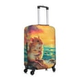 thumbnail image 3 of Daiia Island Beach Guinea Pig Luggage Cover, Thickened Washable Travel Luggage Covers, Elastic Unique Baggage Covers for 18-20 inch Luggage-Medium, 3 of 9