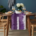 thumbnail image 2 of Purple Abstract Table Runner - 70 Inch Long, Kitchen Dining Table Runner Dresser Scarves, Modern Mottled Art Oil Painting Farmhouse Decor for Coffee Tables Wedding Party Banquet, 2 of 8