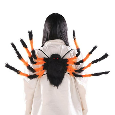 Halloween Spider Costume Props with Straps and Pocket Realistic for Kids Adults Yard House