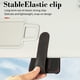 thumbnail image 4 of Caja de almacenamiento de visera de cuero de gamuza con clip para gafas de coche | Porta gafas de sol con organizador de tarjetas y billetes | Accesorio interior para guardar gafas y objetos pequ, 4 of 5