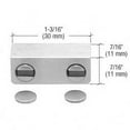thumbnail image 3 of CRL UV6255 Brushed Stainless Double Door UV Magnetic Latch for 'All-Glass' Cabinet, 3 of 3