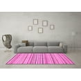 thumbnail image 3 of Ahgly Company Indoor Square Abstract Pink Modern Area Rugs, 5' Square, 3 of 4
