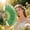 Green, variant on Vintage Puffy Feather Folding Fan, Elegant Fairy Hand Fan for Girls, Wedding Dance Performance Accessories Gift Indoor Outdoor Decoration