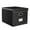 Black, variant on File Storage Box with Lid Hanging Office Document Organizer Metal Handle Legal Letter Size Foldable File Storage Bin