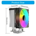 thumbnail image 5 of Gieenan CPU Cooling 4 Copper Pipes 120mm ARGB Fan High Performances For 775/115X/1700, 5 of 12