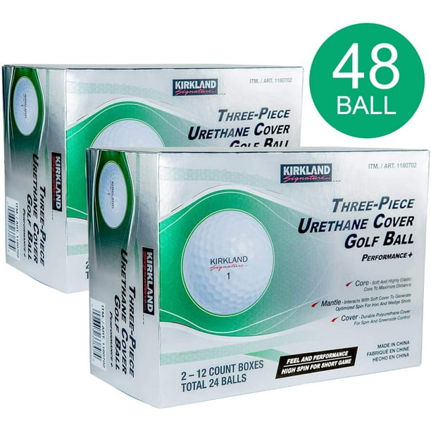 3Piece Urethane Cover Golf Ball 4 Dozen, 48 Count