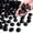 Black, variant on 1LB Transparent Brown Glass Marbles, Smooth Flat Glass Beads for Vases, Mosaic, Aquarium Decor, Floral Arrangements, Mancala Stones, Vase Filler, and Crafts