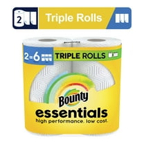 Bounty Paper Towels, Select-a-Size, Essentials 2 Triple Rolls, White