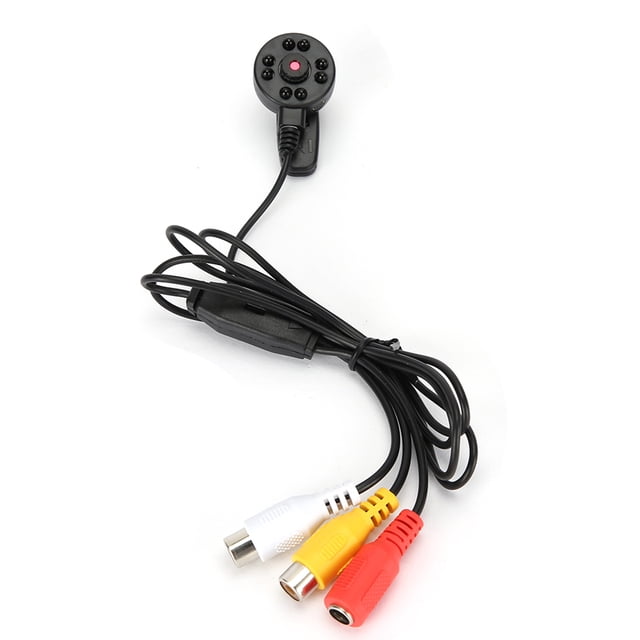 Mini cámara de seguridad CCTV HD con 8 luces IR, audio y videovigilancia